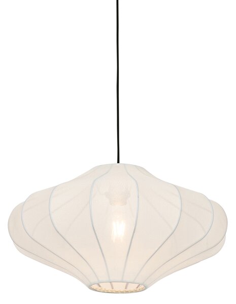 Design függőlámpa fehér selyem 50 cm - Plu