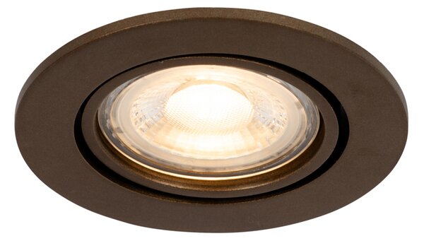 Modern süllyesztett spotlámpa sötét bronz, dönthető - Cisco