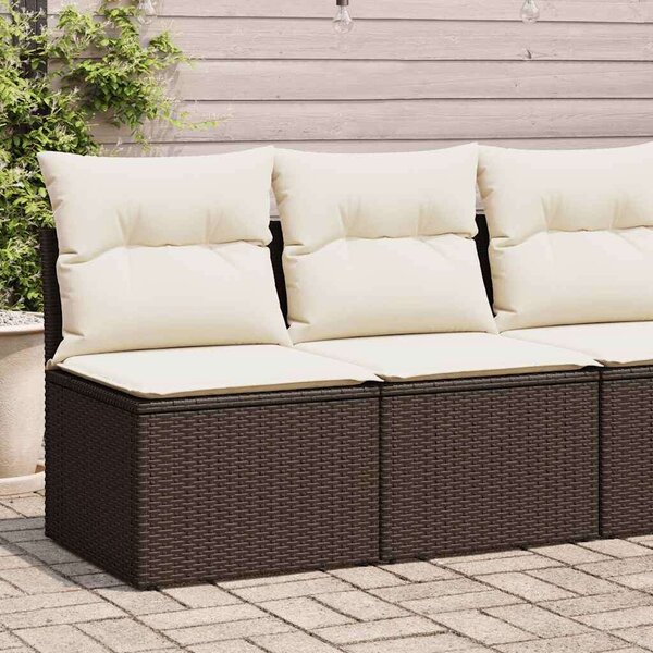 VidaXL Polyrattan Kerti Ülőgarnitúra - 4 részes - Barna