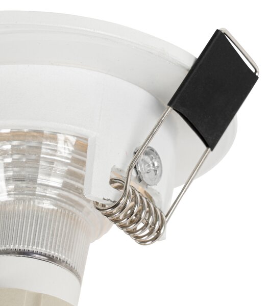 Okos süllyesztett spotlámpa fehér kerek IP44, Wifi GU10 50mm-es - Xena