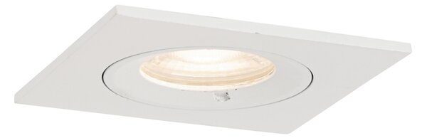 6 db-os beépíthető spotlámpa szett fehér, négyzet alakú, GU10, 50 mm, IP44 - Xena