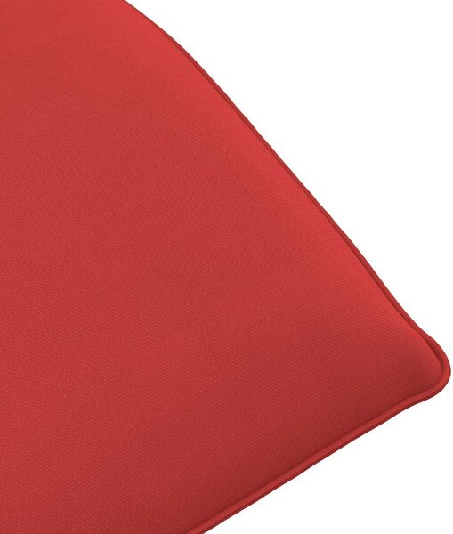 VidaXL piros oxford-szövet összecsukható napozóágy 175x54x8,5 cm
