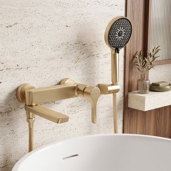 Fürdőkád csaptelep PREMIUM REA Maxim Brush Gold