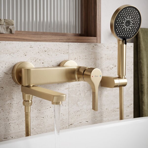 Fürdőkád csaptelep PREMIUM REA Maxim Brush Gold