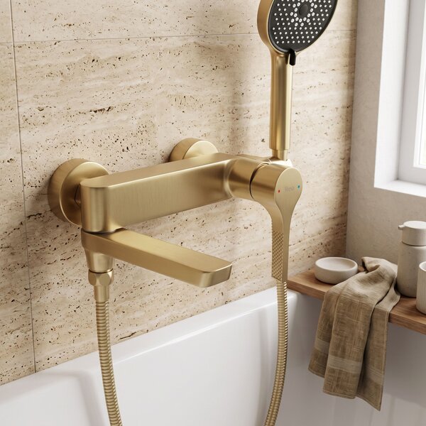 Fürdőkád csaptelep PREMIUM REA Maxim Brush Gold