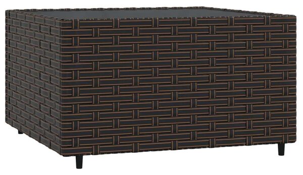 VidaXL 4 részes barna polyrattan kerti ülőgarnitúra párnákkal