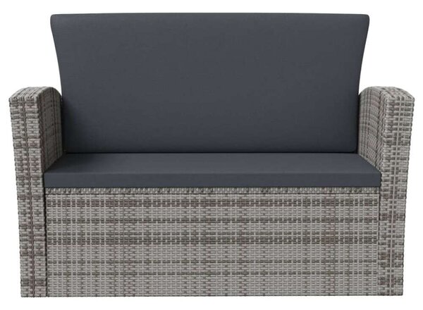 VidaXL Polyrattan Kerti Ülőgarnitúra - 16 részes - Szürke