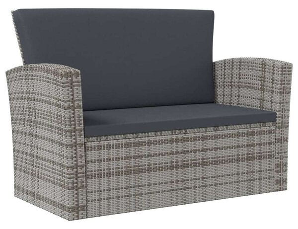 VidaXL Polyrattan Kerti Ülőgarnitúra - 16 részes - Szürke