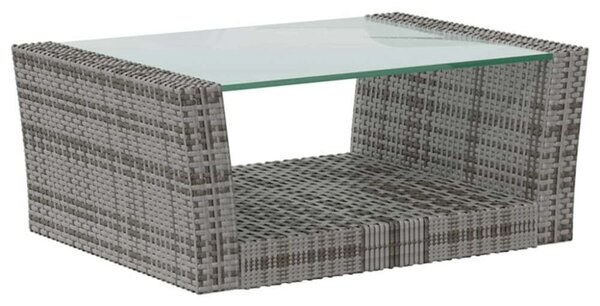 VidaXL Polyrattan Kerti Ülőgarnitúra - 16 részes - Szürke