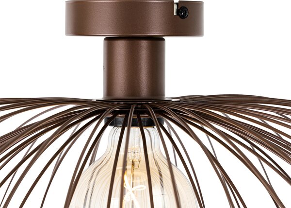 Okos mennyezeti lámpa bronz színben, dupla búrával, 45 cm, WiFi G95-tel - Pua