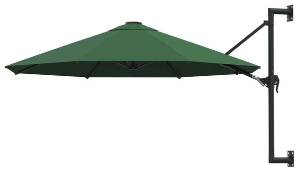 VidaXL Falra Szerelhető Napernyő - Zöld - 300 cm