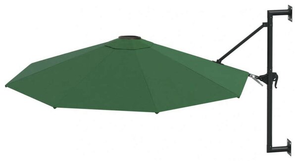 VidaXL Falra Szerelhető Napernyő - Zöld - 300 cm
