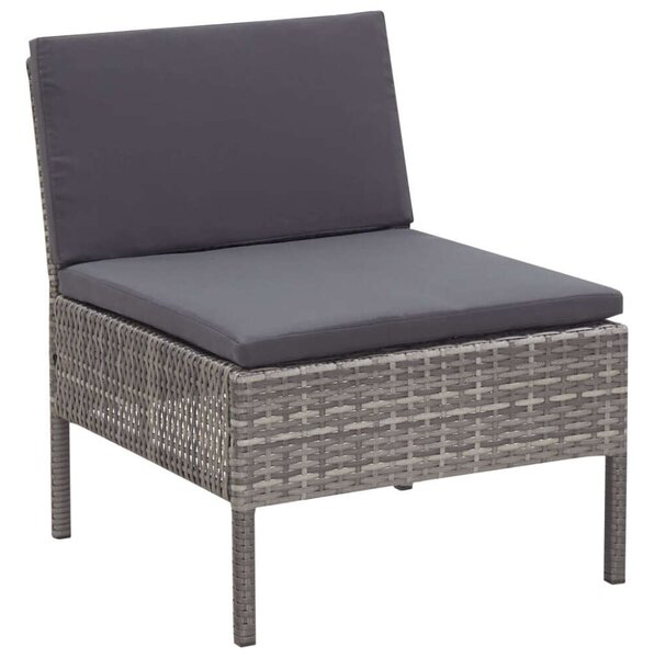 VidaXL Polyrattan Kerti Ülőgarnitúra - 3 részes - Barna
