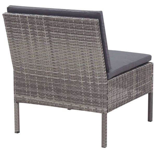 VidaXL Polyrattan Kerti Ülőgarnitúra - 3 részes - Barna