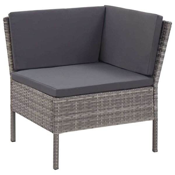VidaXL Polyrattan Kerti Ülőgarnitúra - 3 részes - Barna