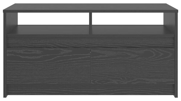 VidaXL Dohányzóasztal fiókkal Fekete tölgy 90 x 50 x 45 cm Faanyag