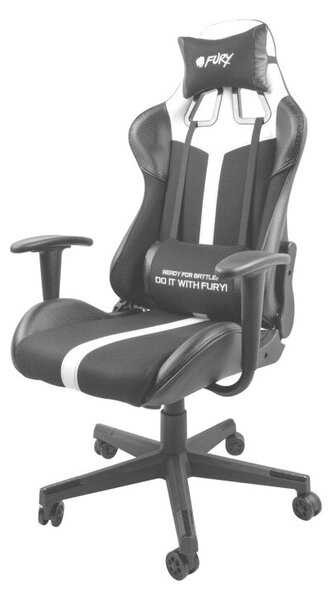 Fury Avenger XL gamer szék, fekete-fehér
