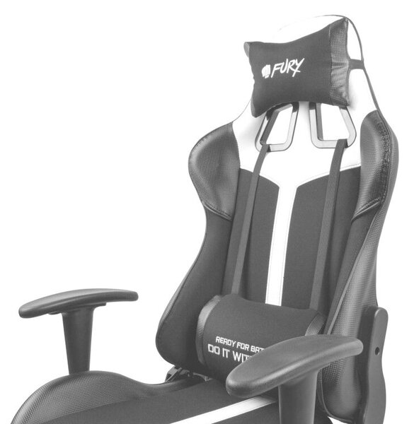 Fury Avenger XL gamer szék, fekete-fehér