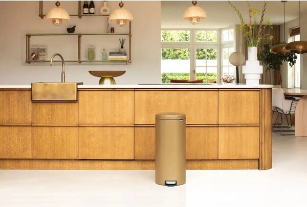 Brabantia 238581 szemetes kosár Kör Acél Sárgaréz