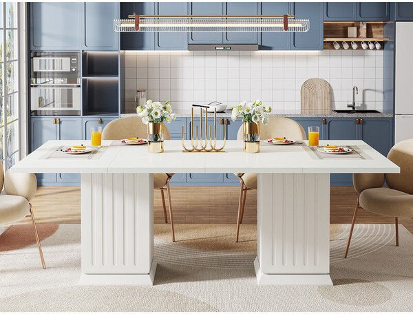 Masa Living/Hol, Blackswan Design Cocktail M2, citromfehér, 90x90x75 cm