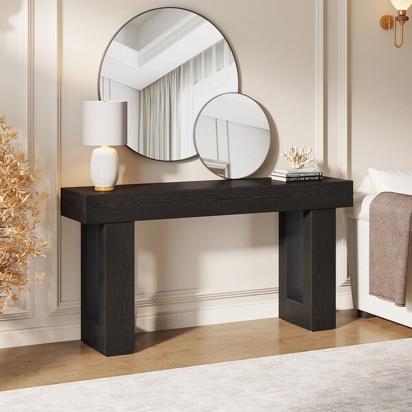 Masa Living/Hol, Blackswan Design Countryside M7, fekete, 160x35x85 cm