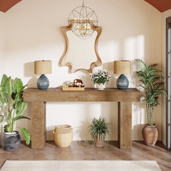 Masa Living/Hol, Blackswan Design Countryside M5, lemn maro deschis, 160x35x85 cm