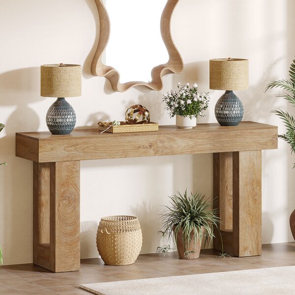 Masa Living/Hol, Blackswan Design Countryside M5, lemn maro deschis, 160x35x85 cm