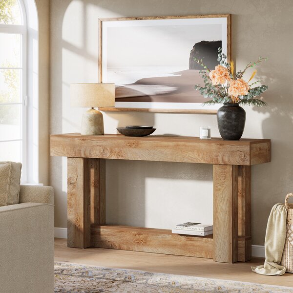 Masa Living/Hol, Blackswan Design Farmhouse M2, citromsárga, 160x30x85 cm