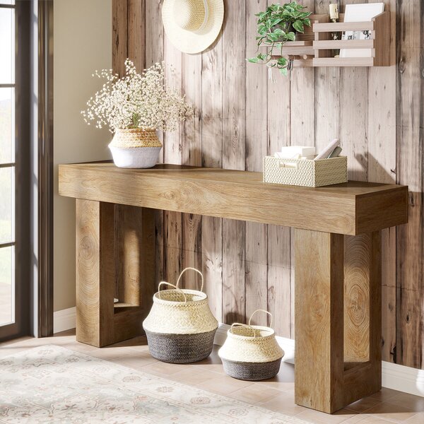 Masa Living/Hol, Blackswan Design Countryside M5, lemn maro deschis, 160x35x85 cm
