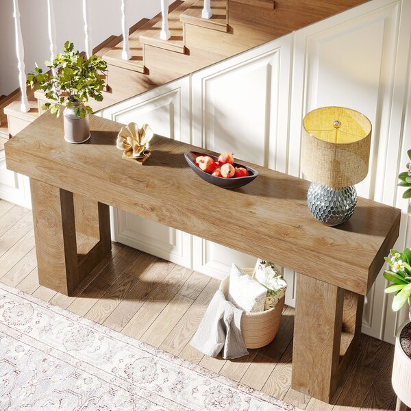 Masa Living/Hol, Blackswan Design Countryside M5, lemn maro deschis, 160x35x85 cm