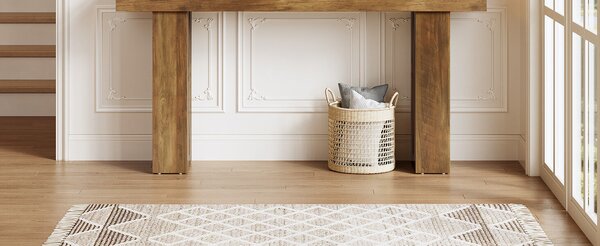 Masa Living/Hol, Blackswan Design Countryside M4, citromsárga, 160x35x85 cm