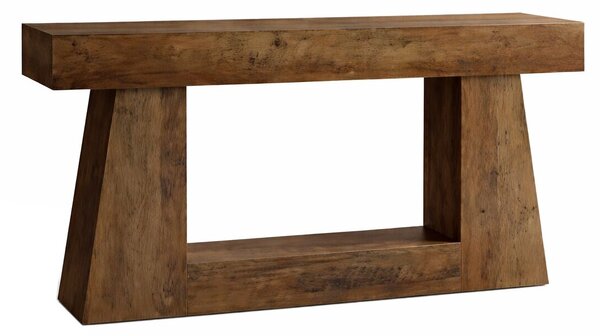 Nappali/előszoba asztal, Blackswan Design Farmhouse, barna fa, 160x30x85 cm
