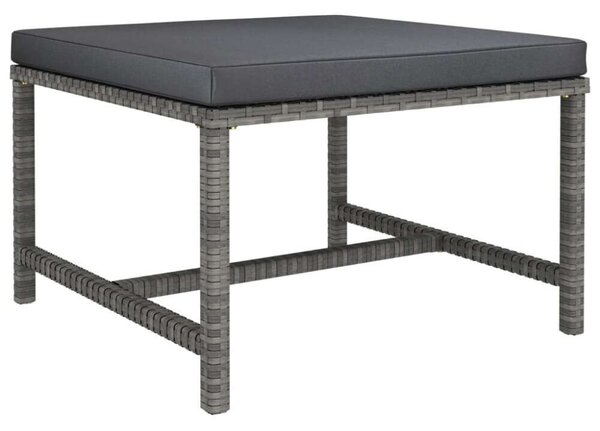 VidaXL 6 részes szürke polyrattan kerti ülőgarnitúra párnákkal