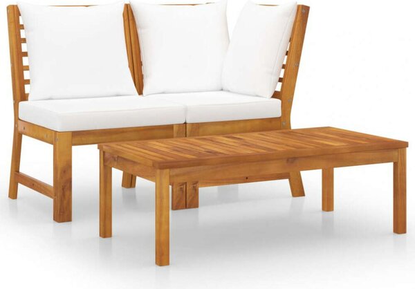 VidaXL Akácfa Kerti Ülőgarnitúra - 3 részes