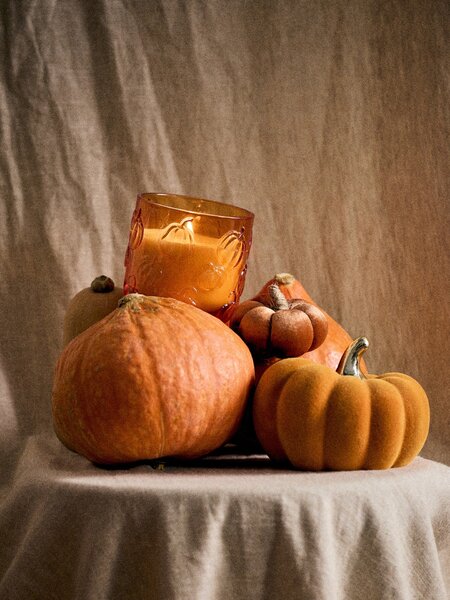 Sinsay - Üveg illatgyertya Pumpkin Harvest - rézvörös