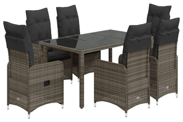 VidaXL Polyrattan Kerti Bútor - 5 részes Szürke Bisztró