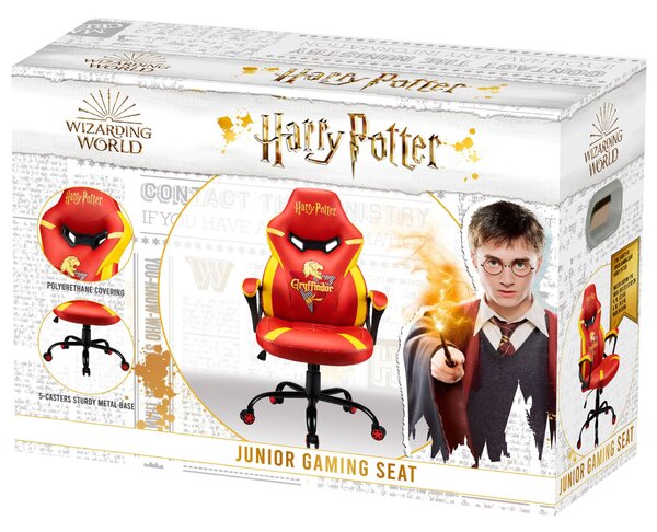 Subsonic Junior Griffindor PC Kárpitozott párnázott ülés Narancssárga, Vörös gamer szék