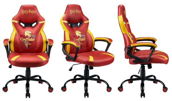 Subsonic Junior Griffindor PC Kárpitozott párnázott ülés Narancssárga, Vörös gamer szék
