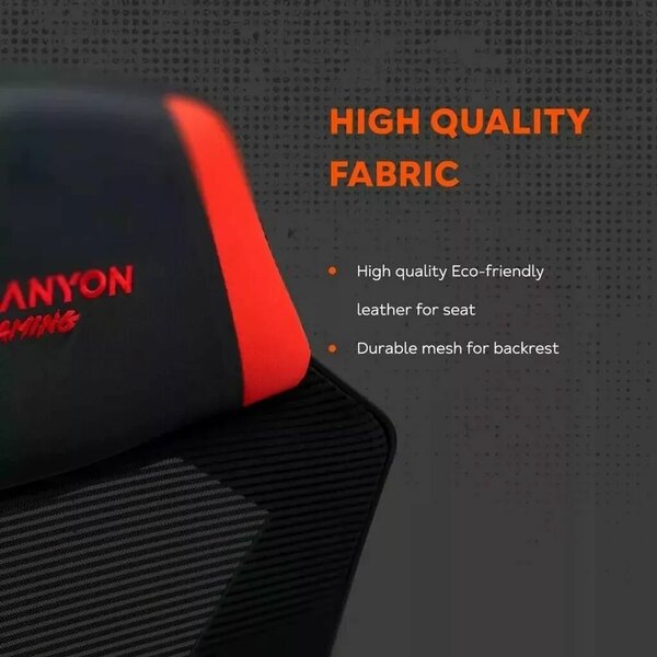 Canyon Flow MCH01 Kemény ülés Fekete, Narancssárga gamer szék