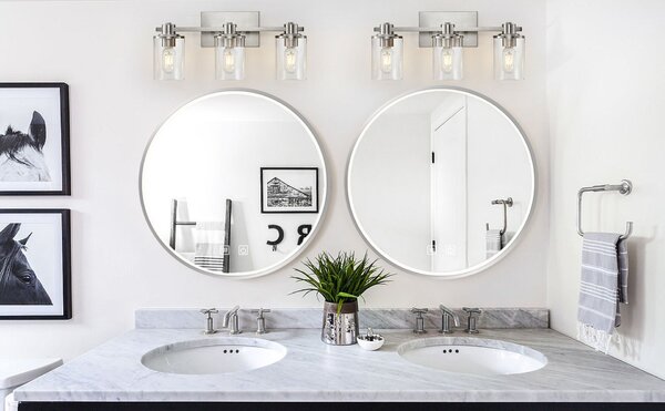 LED Tükör 90cm MMJ BRUSH SILVER