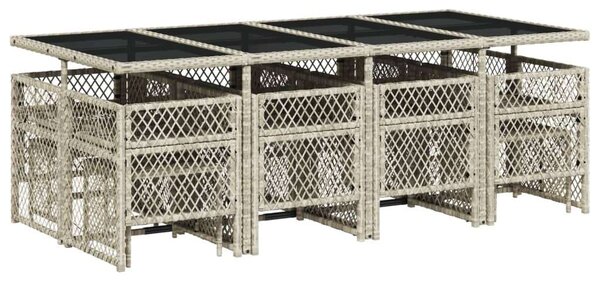 VidaXL Polyrattan Kerti Étkezőgarnitúra - 13 részes