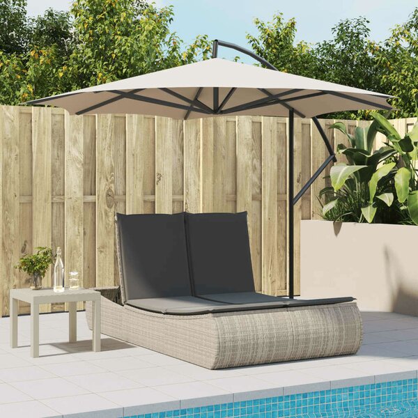 VidaXL Dupla Napozóágy - Polyrattan - 200cm