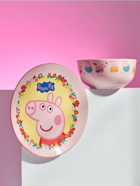 Sinsay - Kerámia tányér mintával Peppa Pig - többszínű