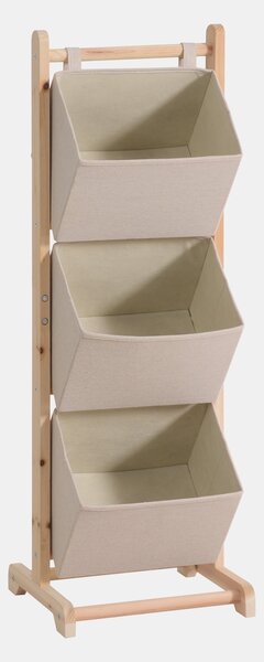 Sinsay - Polc textil tárolókkal - bézs
