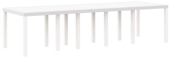 Kert étkező szett 13 pcs Fehér Poli rattan