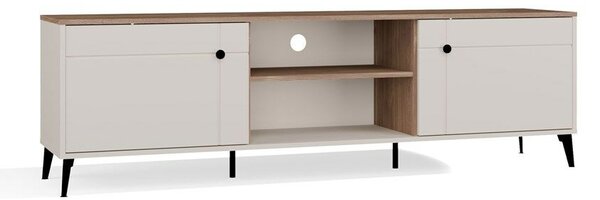 RTV Szekrény Point 2D Beige/Kasztan Modern Design