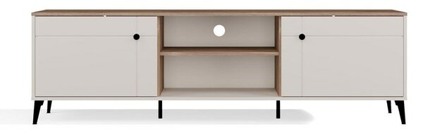 RTV Szekrény Point 2D Beige/Kasztan Modern Design