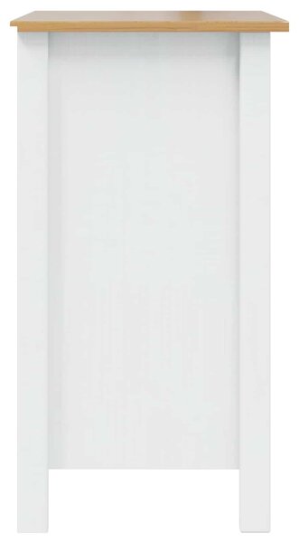 VidaXL Éjjeliszekrény fiókkal HILL Fehér és mézbarna 46 x 35 x 65 cm