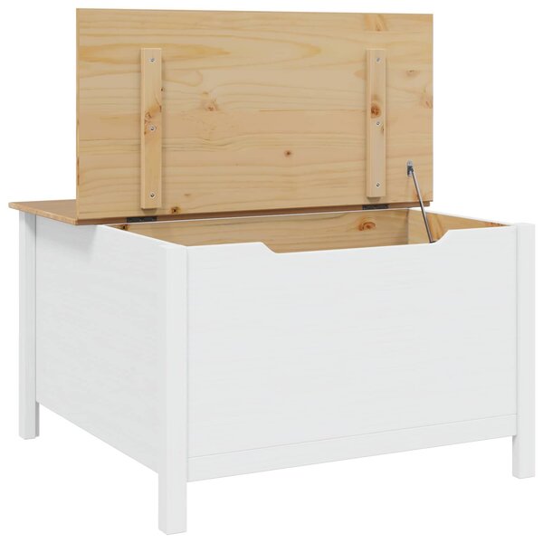 VidaXL Dohányzóasztal HILL Fehér és mézbarna 79.5 x 79.5 x 49 cm