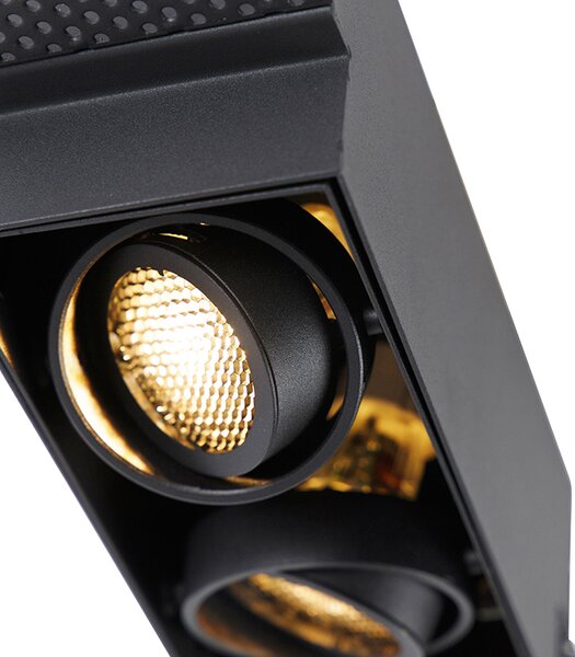 Okos beépített reflektor fekete keret nélküli 2-lámpás, WiFi-vel GU10 - Oneon Honey